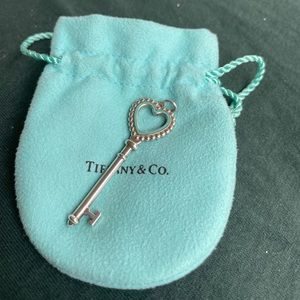 Tiffany & co key heart pendent
